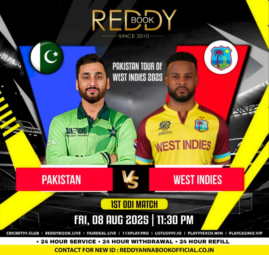 Pakistan Tour of West Indies 2025 – ODI Match Predictions Reddy Book